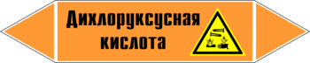 Маркировка трубопровода "дихлоруксусная кислота" (k15, пленка, 716х148 мм)" - Маркировка трубопроводов - Маркировки трубопроводов "КИСЛОТА" - Магазин охраны труда ИЗО Стиль